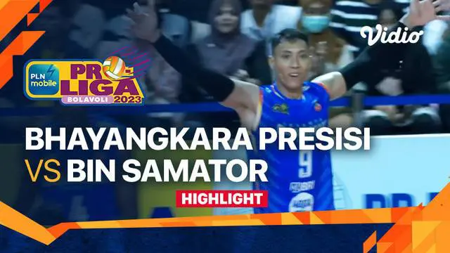 Berita video highlights pertandingan Jakarta Bhayangkara Presisi melawan Surabaya BIN Samator pada laga kedua final four PLN Mobile Proliga 2023 di GOR Jatidiri Semarang, Jawa Tengah, Kamis (2/3/2023) sore hari WIB.