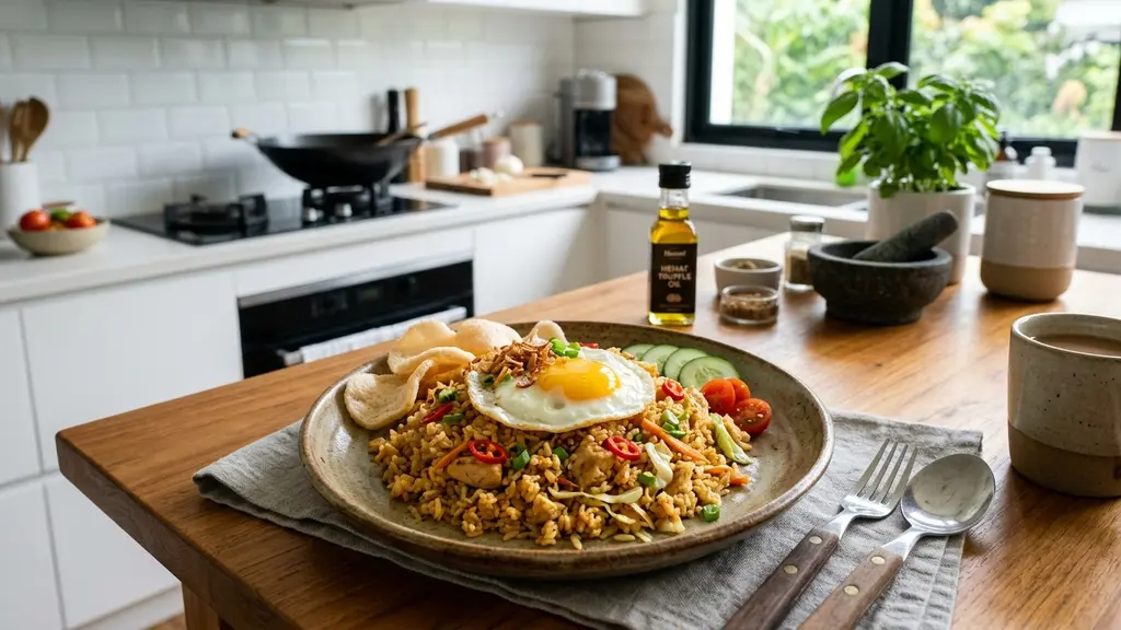 Nasi Goreng Truffle (AI Generated)
