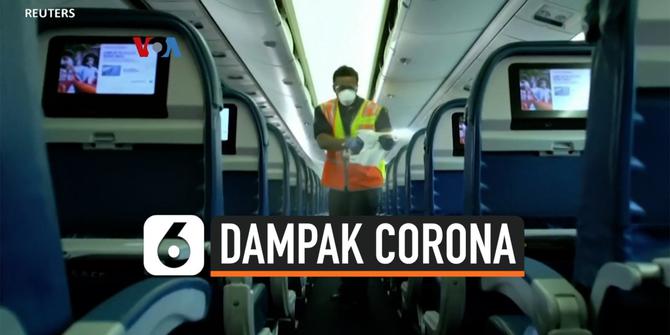 VIDEO: Pandemi Corona Hantam Industri Penerbangan Global