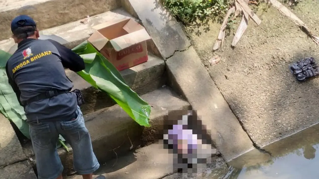 Warga heboh usai temuan jasad bayi dalam tas plastik di Desa Trikarso, Sruweng, Kebumen, Jawa Tengah. (Foto: Liputan6.com/Humas Polres Kebumen)