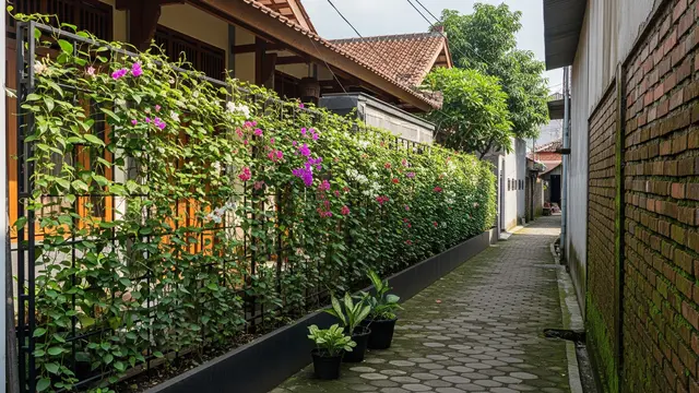 Inspirasi Pagar untuk Rumah di Gang Sempit