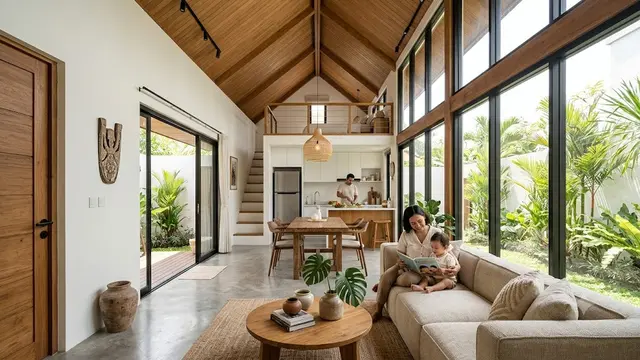 Desain Rumah Mungil 5x9 yang Terasa Luas untuk Keluarga Baru