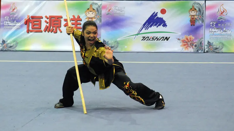 Juwita Niza kembali merebut emas di Kejuaraan Dunia Wushu 2015