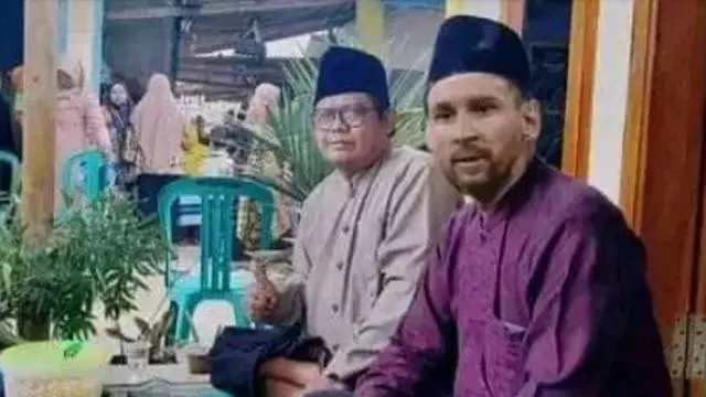 6 Editan Foto Lionel Messi Bak Anak Pesantren Ini Bikin Ngakak