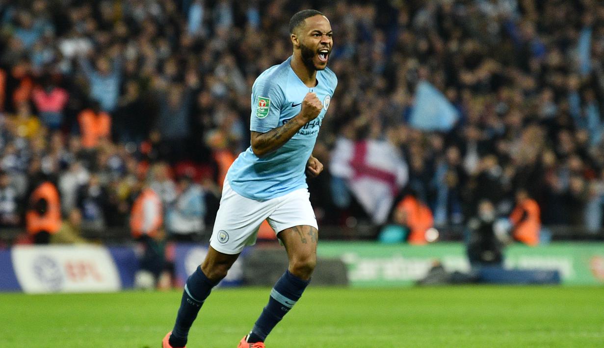 6. Raheem Sterling (Manchester City) - 17 Gol. (AFP/Glyn Kirk)