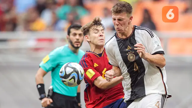 Foto: Aksi-Aksi Spartan Timnas Spanyol dan Timnas Jerman saat Bertemu di Perempat Final Piala Dunia U-17 2023