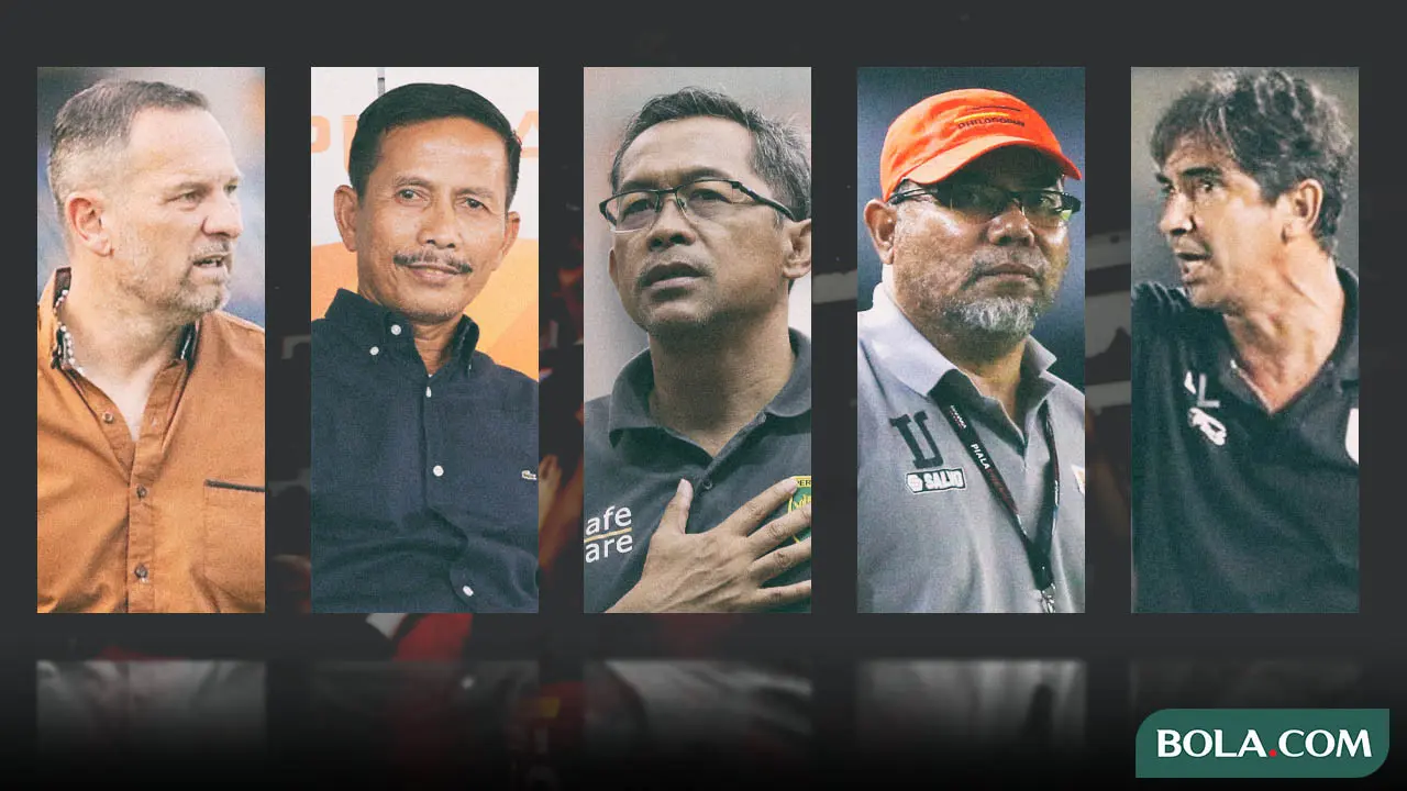 5 Pelatih Liga 1 Indonesia