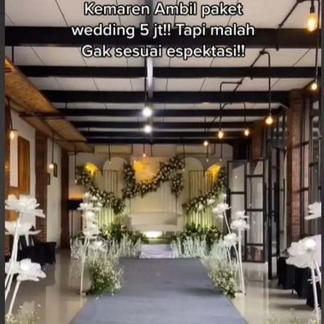 Pengantin Pilih Paket Pernikahan Rp5 Juta, Hasilnya Bikin Kagum