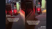 Pemotor Mengikuti Pemotor Lain ke Rumahnya