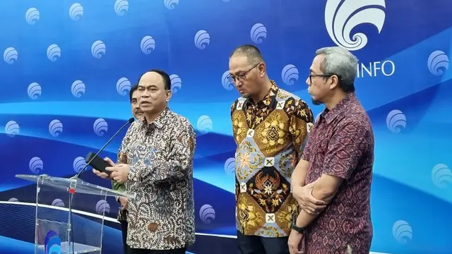 Menkominfo Budi Arie Setiadi saat melakukan konferensi pers mengenai pemberantasan judi online di Indonesia.  (Liputan6.com/Agustinus M.Damar)