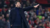 Ruud van Nistelrooy sukses memulai kiprah sebagai manajer interim Manchester United dengan gemilang. (AFP/Darren Staples)