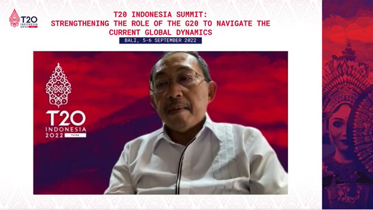 Plt. Dirjen IKFT Kemenperin, Ignatius Warsito dalam Webinar T20 Indonesia: Green Pharmacy's Role  in Supporting Global Health Architecture, Selasa (6/9/2022.