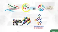 Logo-logo di SEA Games. (Bola.com/Dody Iryawan)