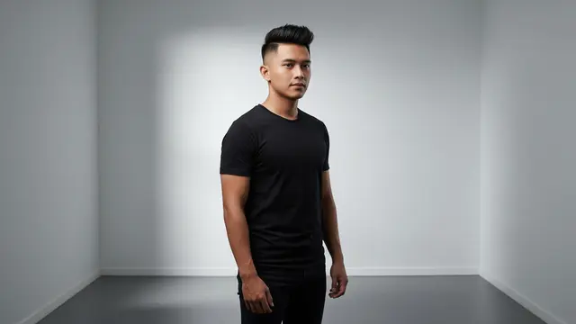Rambut Pria Two Block Pendek Model Messy