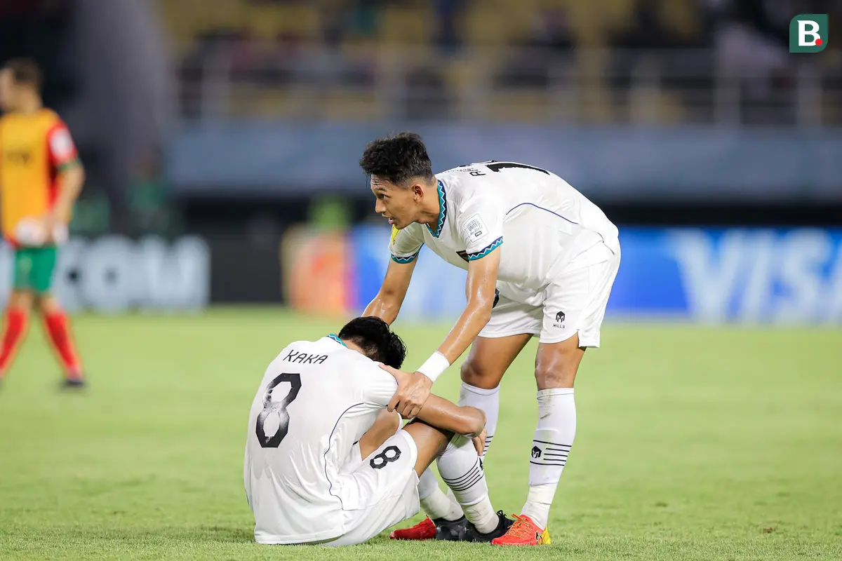 Foto: Ekspresi Pemain Timnas Indonesia U-17 Setelah Dikalahkan Maroko di Laga Pamungkas Grup A Piala Dunia U-17 2023