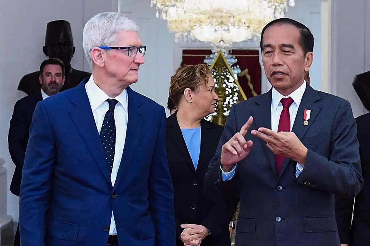 CEO Apple Tim Cook Temui Presiden Jokowi di Istana Kepresidenan