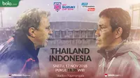 Piala AFF 2018 Thailand Vs Indonesia Duel Pelatih (Bola.com/Adreanus Titus)