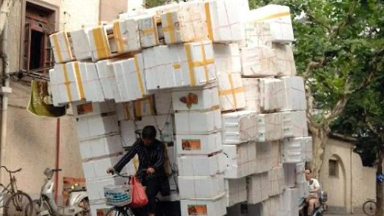 Foto-foto Transportasi Ekstrem di China Ini Gegerkan Netizen