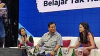 Ketua Umum Partai Gerindra Prabowo Subianto menceritakan pengalamannya saat masa sekolah dahulu. (Merdeka.com)