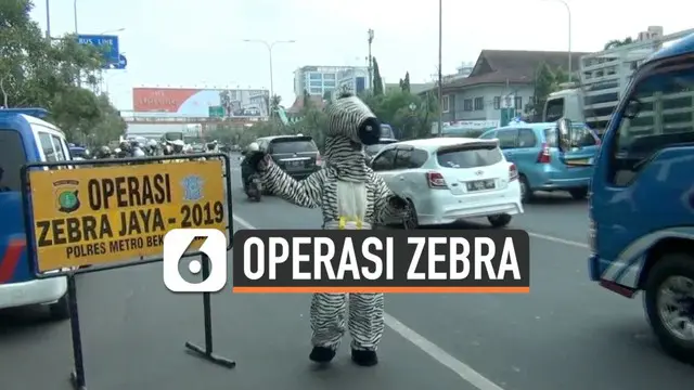 Satu hari jelang berakhirnya Operasi Zebra 2019. Sejumlah pelanggaran masih ditemukan petugas di Bekasi, Jawa Barat, Senin (4/11/2019) pagi.