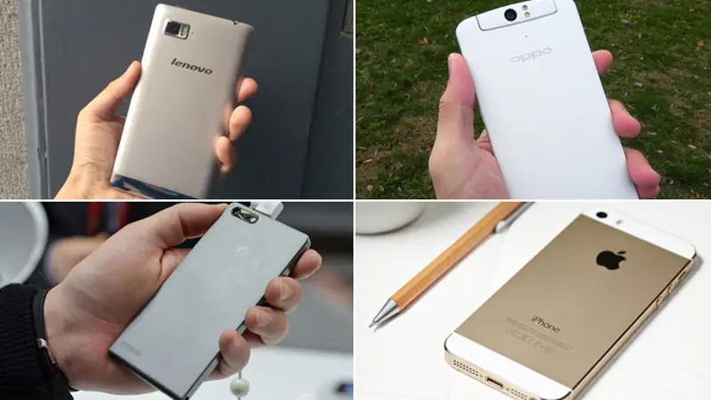 Lenovo Vibe X, Oppo N1, Huawei Ascend G6 dan iPhone 5S