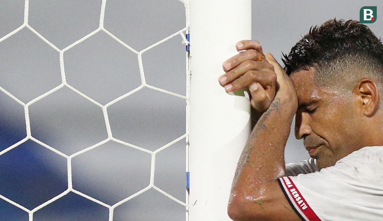 Gol tak kunjung tiba hingga akhir laga. Kekalahan 1-2 atas Persikabo 1973 ini membuat Madura United tertahan peringkat kesembilan di klasemen sementara BRI Liga 1 2021/2022 dengan raihan 41 poin. (Bola.com/M Iqbal Ichsan)