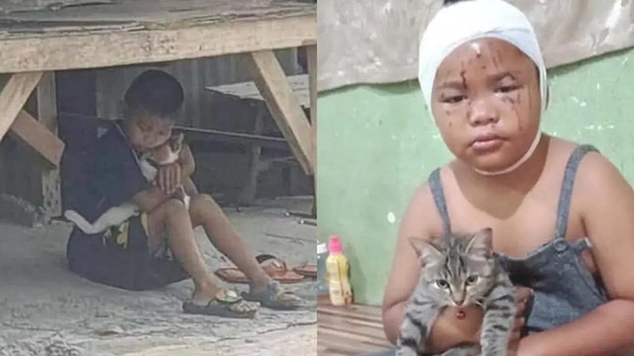 6 Foto Ini Jadi Bukti Cinta Tulus Anak Kecil ke Kucing