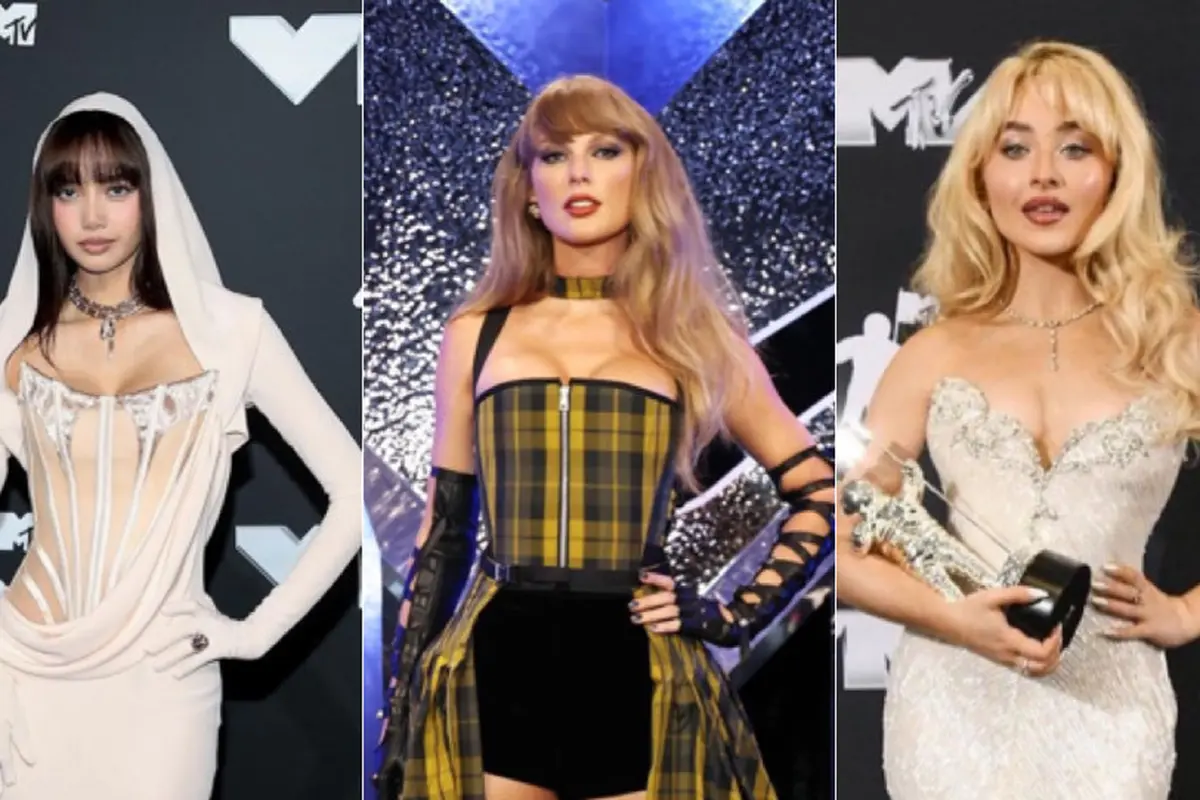 Lisa Blackpink, Taylor Swift, dan Sabrina Carpenter Kenakan Korset di Ajang MTV VMA 2024