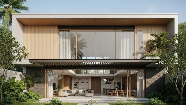 Gambar Rumah Minimalis Tampak Depan Terbaru 2025/Ilustrasi AI