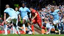 Luis Suarez yang bermain di Liverpool pada kurun waktu 2011-2014 berada di peringkat 9. (AFP Photo/Andrew Yates)
