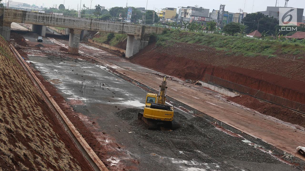 Ilustrasi proyek jalan tol.