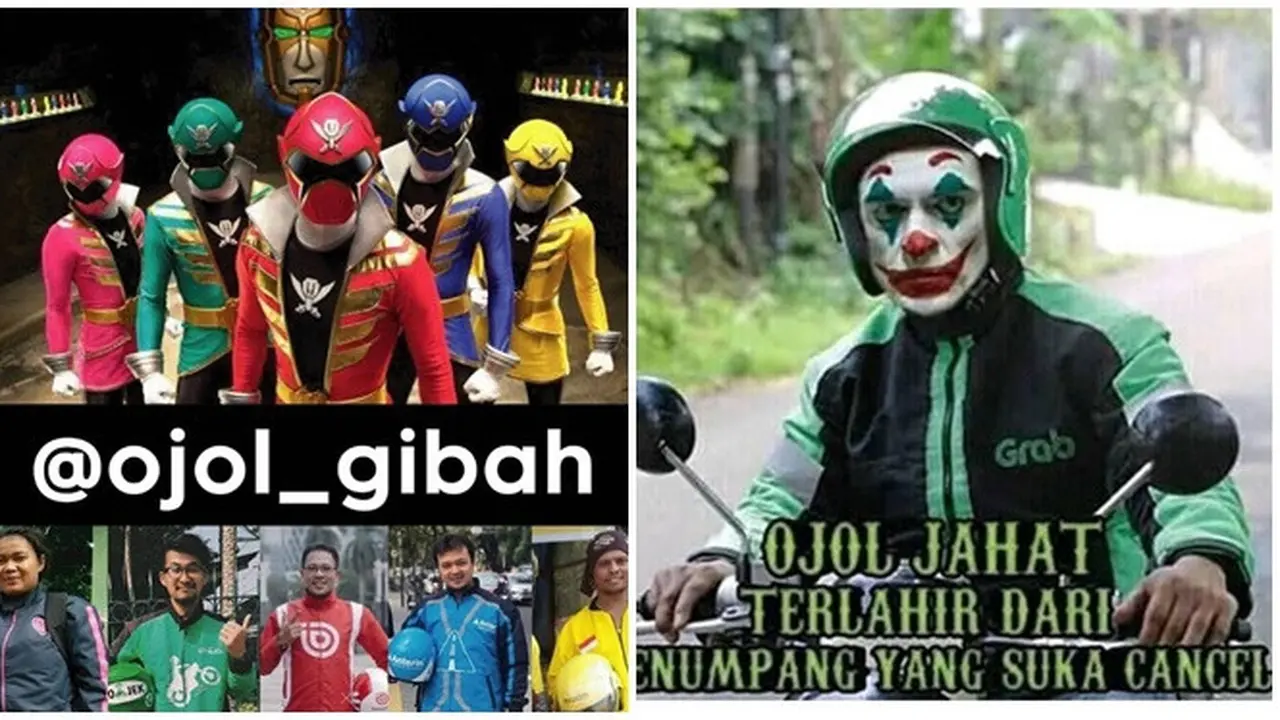 Meme Kocak Keseharian Driver Ojek Online, Penuh Perjuangan dan Tawa