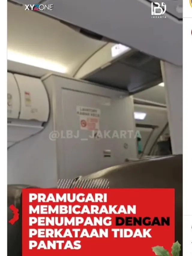 Beredar Video Pramugari Bicarakan Penumpang dengan Perkataan Tidak Pantas