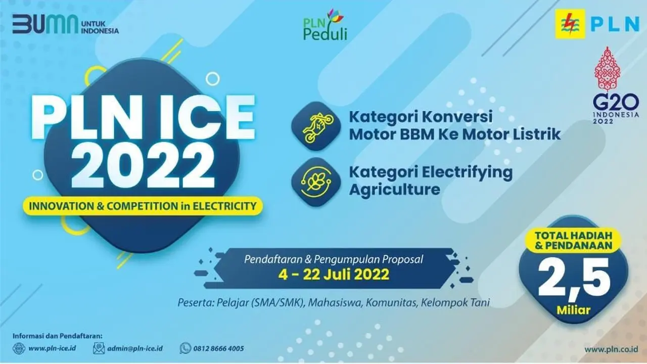 Ayo Daftar! PLN Gelar Kompetisi Inovasi Kelistrikan, Total Hadiah & Pendanaan Rp2,5 Miliar