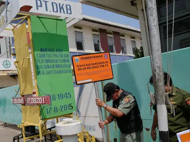 Tunggak PBB Hingga Ratusan Miliar, PT di Jakarta Utara Dipasang Plang