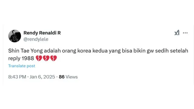 6 Cuitan Netizen Sedih Shin Tae-yon Dipecat, Ernest Prakasa Ikut Tulis