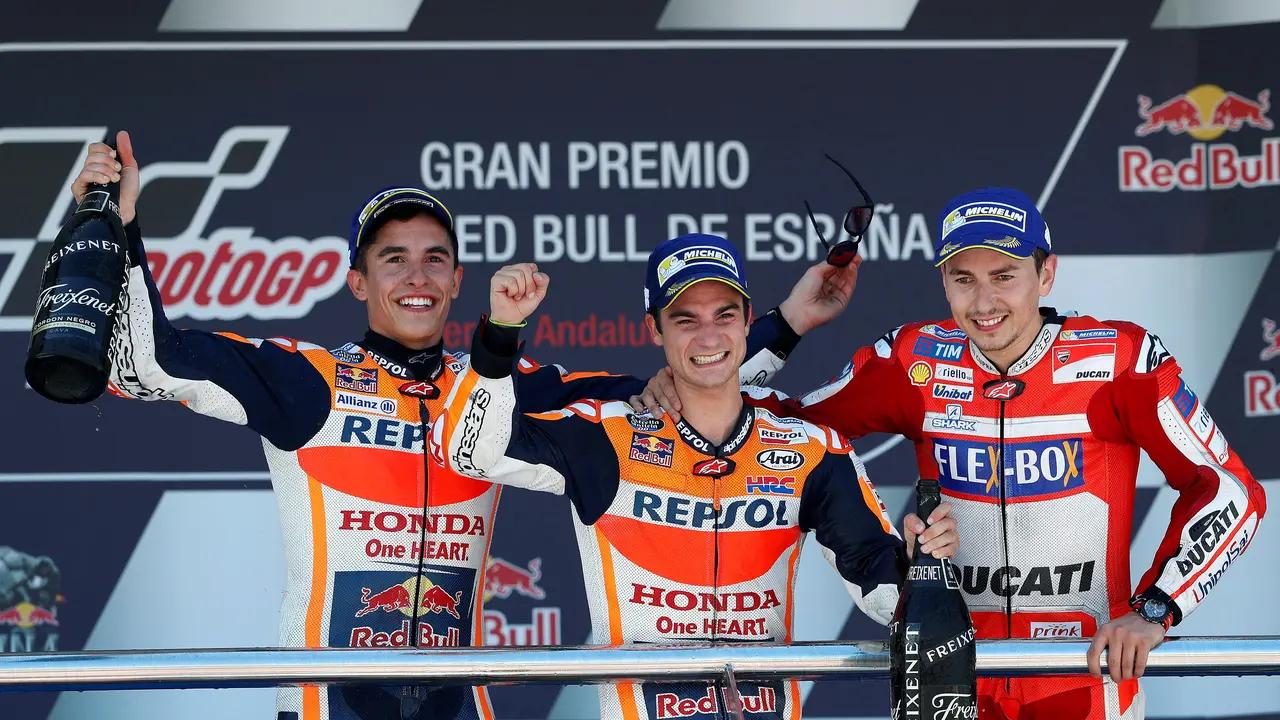 Marc Marquez, Dani Pedrosa, Jorge Lorenzo