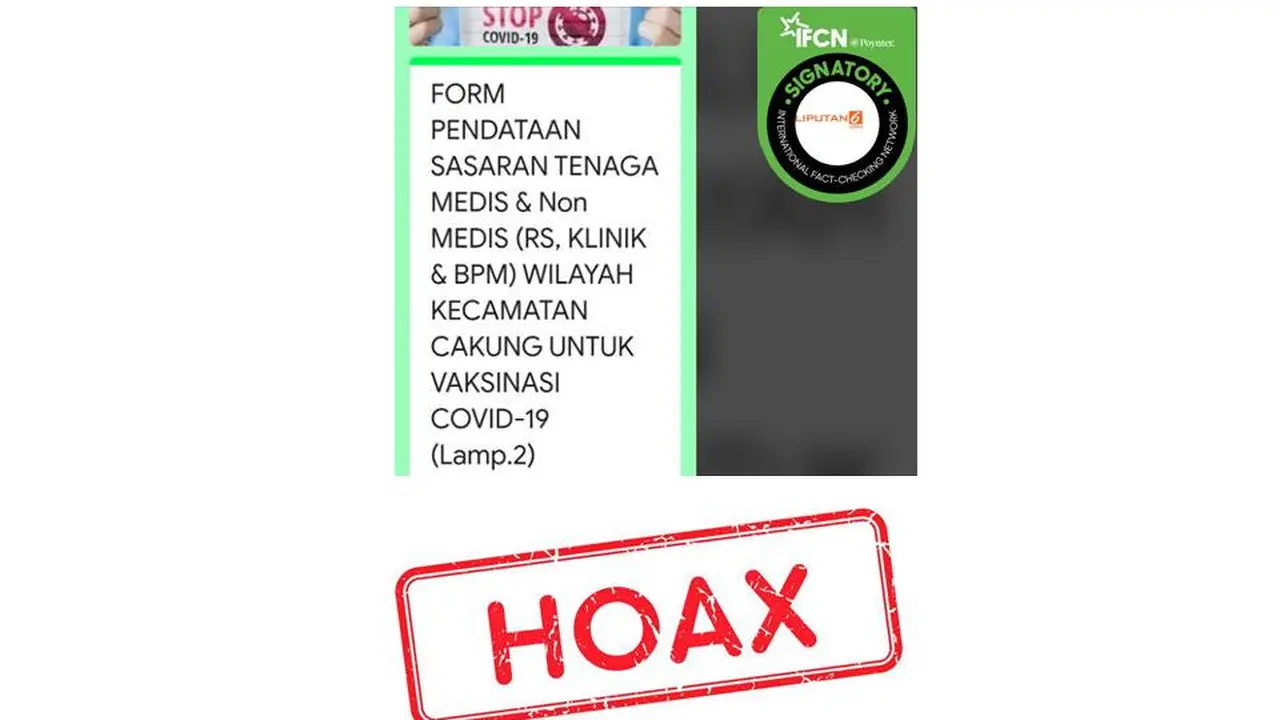 Cek Fakta data imunisasi