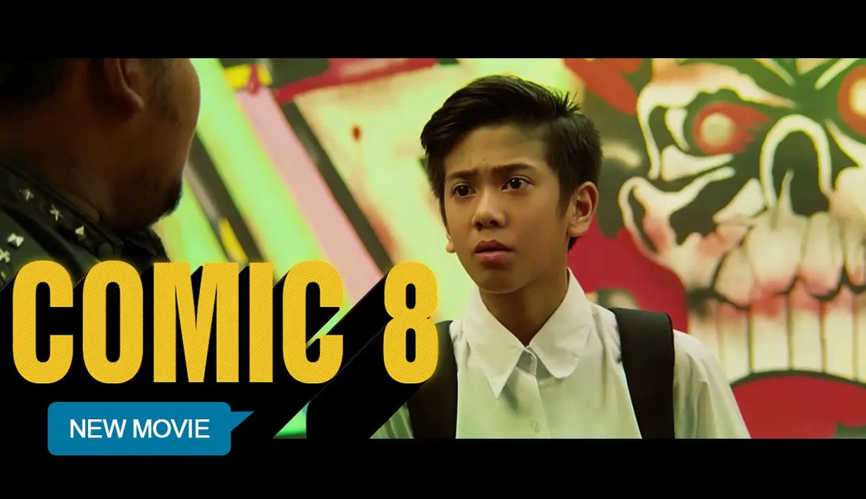 Pada tahun 2014, Iqbaal bersama Coboy Junior bermain dalam film Comic 8. (Foto: youtube.com/falcon)