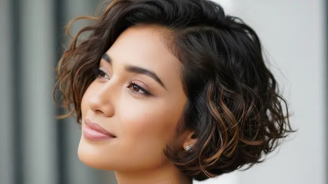 Model Rambut Wanita Pendek Curly