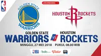 Jadwal NBA, Golden State Warriors Vs Houston Rockets. (Bola.com/Dody Iryawan)