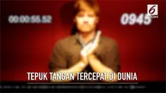 Seorang pria memecehkan rekor tepuk tangan tercepat di dunia.