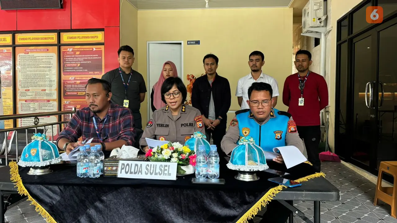 Polda Sulsel tangkap penyebar hoaks masuk Akpol berbayar (Liputan6.com/Fauzan)