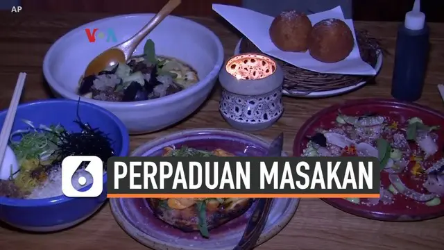 Jenis masakan dari dua negara apalagi benua berbeda bisa menjadi perpaduan menarik begitu dihidangkan. Hidangan perpaduan yang juga dikenal sebagai makanan "fusion" ini belakangan menjadi tren kuliner bagi yang ingin bereksperimen. Salah satunya adal...