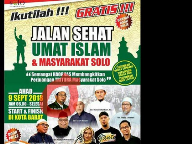 Tak Dapat Izin Aksi Jalan Sehat Umat Islam Di Solo Terancam Batal Regional Liputan6 Com