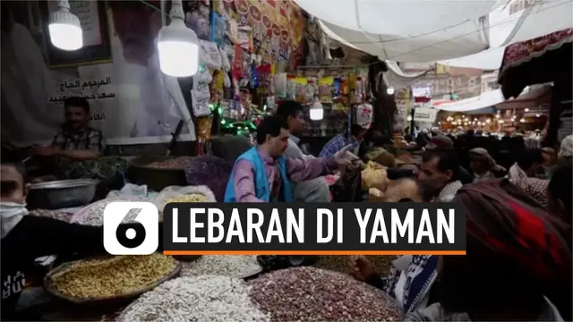 VIDEO: Sudut Kota di Yaman Mulai Ramai Jelang Idul Fitri