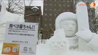 [VIDEO] `Beruang Salju` Pukau Pengunjung Festival Es di Jepang