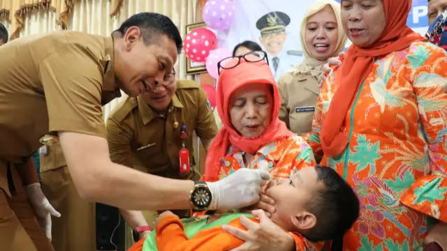Capaian Imunisasi Polio di Kota Malang Lampaui Target