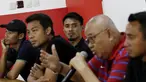 Mantan Pemain Timnas Indonesia, Maman Abdurahman, menghadiri jumpa pers di Jakarta, kamis (20/12). Para pemain tersebut membantah terlibat pengaturan skor di Piala AFF 2010. (Bola.com/M Iqbal Ichsan)