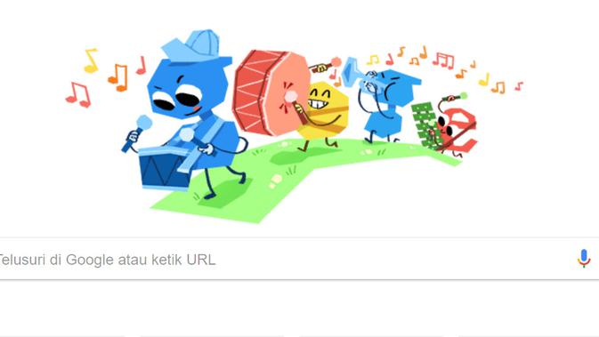 Google memperingati Hari Anak Nasional lewat Google Doodle (Liputan6.com/ Agustin Setyo W)